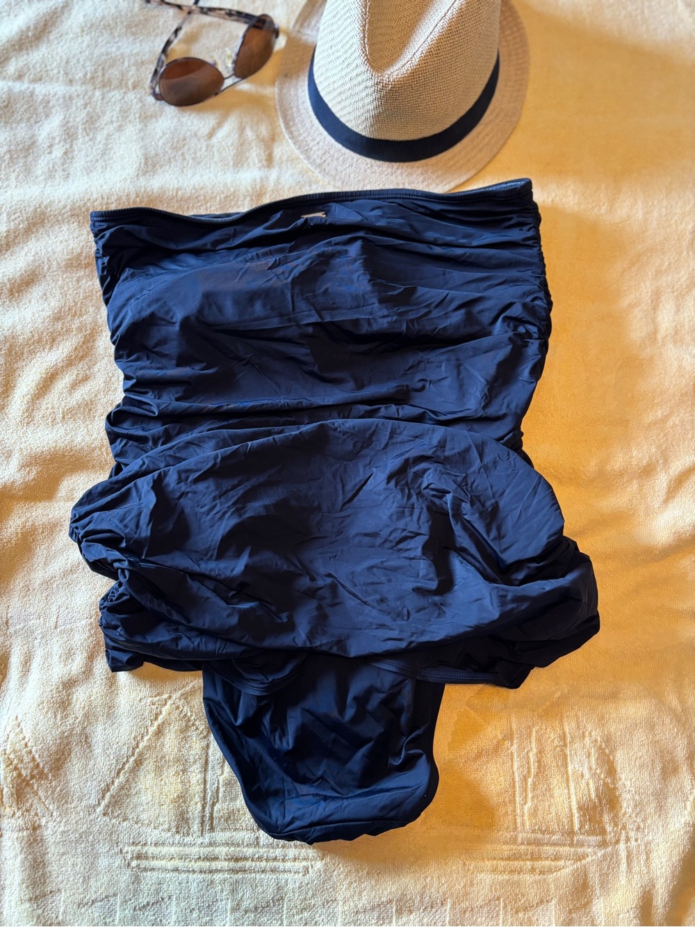 Classic Black Victoria’s Secret Strapless One-Piece Swimsuit/Swimdress